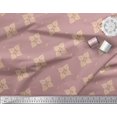 thumbnail image 3 of Soimoi Modal Satin Fabric Floral Block Printed Fabric 1 Yard 42 Inch Wide, 3 of 5