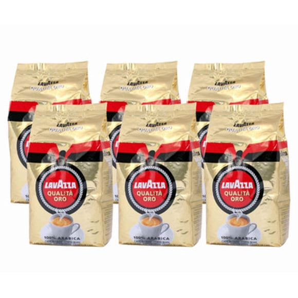 Lavazza QUALITA ORO Grains de Café Mélange Moyen 1 kg / 2,2 Lb (6/caisse)