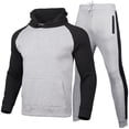 thumbnail image 1 of XZNGL Mens Jogging Suits Sets Mens Jogging Suit Sports Hoodie Set Two-Piece Jacket with Hood and Pockets Long Sleeve Hooded Set Men Jogging Suits Sets, 1 of 5