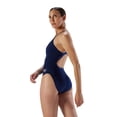 thumbnail image 3 of Speedo Women's Endurance+ Flyback Training Suit Soild One Piece Swimsuit Adult - Speedo Navy, D32, 3 of 4