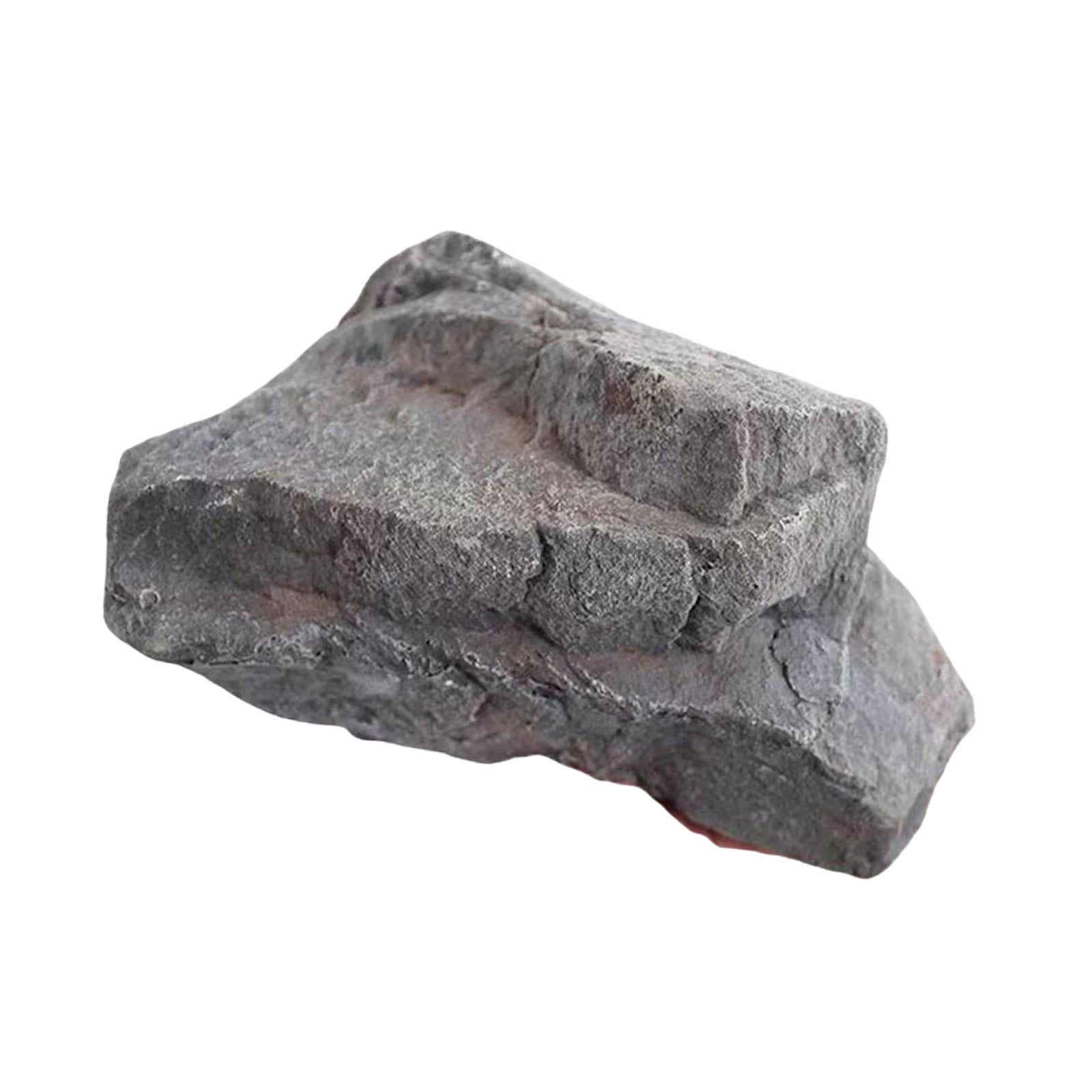 DOLITY Pierre de Simulation en Mousse de Paysage Artificielle pour Parcs Rues Commerciales Gris 33x23x23 cm