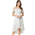 thumbnail image 1 of INSPIRE CHIC Women's Spaghatti Straps Ruffled a-Line Midi Floral Dress, 1 of 6