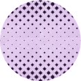 thumbnail image 1 of Ahgly Tapis Rond Lavable en Machine Intérieur Transitionnel Lilas Violet Riche, 3 Pieds Rond, 1 of 7