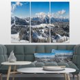 thumbnail image 1 of Panorama d'Hiver des Alpes Autrichiennes - Impression sur Toile, 1 of 1