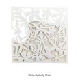 thumbnail image 3 of kurtrusly 4pcs Hanging Divider Screens Panel Decorative Room Separator For Hotel And Home Modern Lightweight And Durable PVC White Butterflies 1Set, 3 of 6