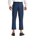 thumbnail image 3 of INSPIRE CHIC Men's Pants Solid Color Ankle Length Flat Front Trousers 32 Navy Blue, 3 of 7