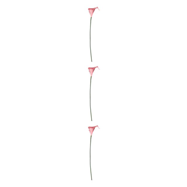 kurtrusly Wedding Decor With Simulated Calla - Choose Variety Of Colors And Styles With High 3D And Simulation Durable PU Tender pink 3PCS