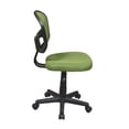 thumbnail image 3 of OSP Home Furnishings Mesh Back Armless Task Chair with Padded Fabric Seat, Green, 3 of 5