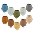 thumbnail image 1 of Tiny Twinkle - Kaffle Bandana Bib 10 Pack - Blue Green Brown, 1 of 3