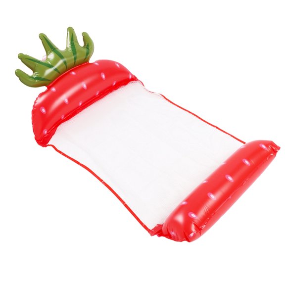 Riforla Lit Flottant Gonflable pour Piscine Lit Flottant Eau Portable Chaise Flottante Gonflable Usage Chaise Flottante Confortable Motif Ananas Fruit Natation B