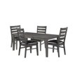 thumbnail image 4 of Topline Home Furnishings Grey Wooden 5pc Dining Set, 4 of 6