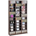 thumbnail image 1 of VEVOR Media Storage Cabinet 12 Layers Adjustable DVD Shelves 1080 CDs Espresso, 1 of 9