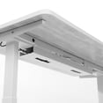thumbnail image 3 of MotionGrey Under Desk Cord Management Cable Tray Organizer for Work Computer Tables, Home and Office Sit-Stand Desks - White, 3 of 6
