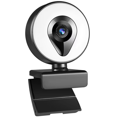 thumbnail image 1 of Live Stream Web Camera Full HD 1080P LED Fill Light 30FPS Webcam with Mics Autofocus USB Computer PC Camera, 1 of 8