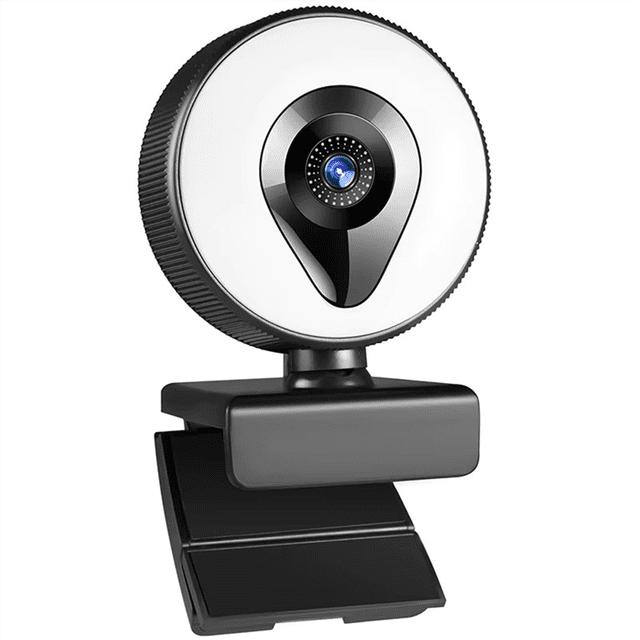 Live Stream Web Camera Full HD 1080P LED Fill Light 30FPS Webcam with Mics Autofocus USB Computer PC Camera