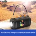 thumbnail image 4 of Portable Bluetooth Speaker With 5 W Output, 1200 mAh Power Bank, Built-in Handle, 10 m Range, Black Blue Red, 4 of 8