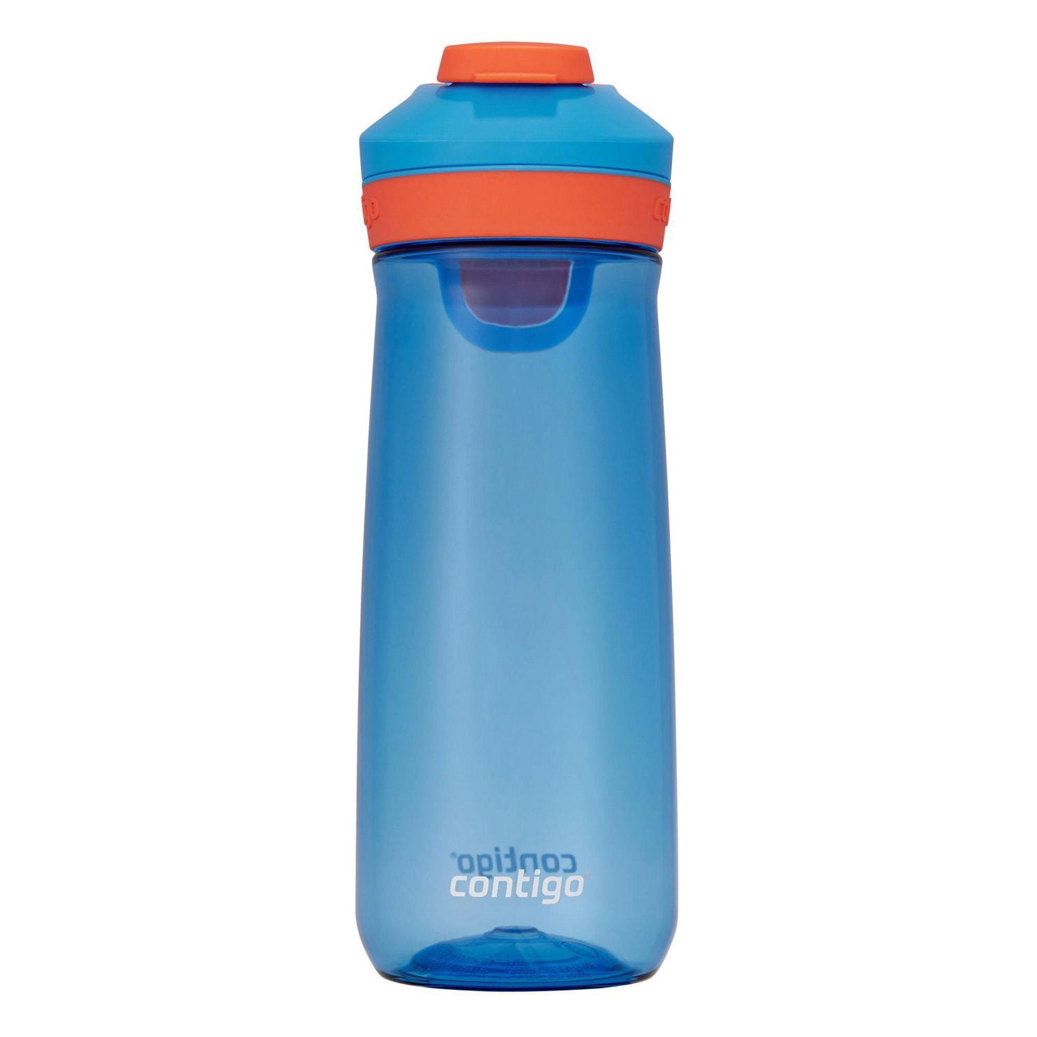 Contigo Kids Casey Water Bottle with Autoseal Lid, Blue Poppy with Coral, BPA-Free