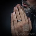 thumbnail image 3 of 7MM Men's Eternity Titanium Ring Wedding Band with Cubic Zirconia CZ size 7.5, 3 of 5