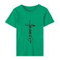 thumbnail image 4 of EGNMCR T-shirt de Pâques Chemises pour Femmes Imprimé de Pâques Mode Printemps et Été pour Femmes Motif d'Impression de Pâques Col Rond T-shirt à Manches Courtes Haut/chemise Femmes T-Shirts, 4 of 7