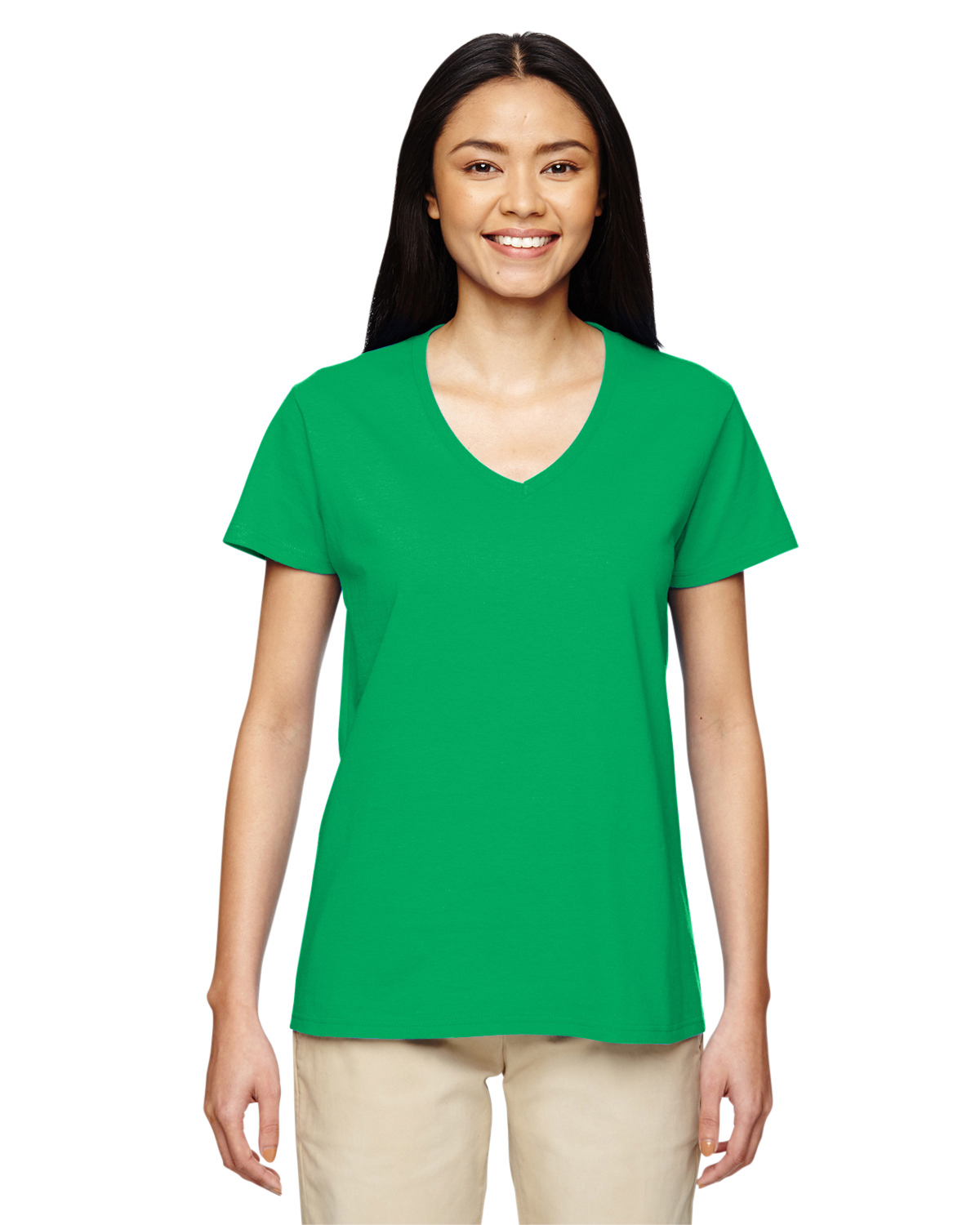 Gildan T-Shirt pour Femmes à Col 1/2 avec Encolure et Épaules Rubanées, Style G5V00L