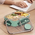 thumbnail image 4 of Bento Lunch Box,304 Stainless Steel Lunch Box Sealed Lunch Box Portable Lunch Box for Students and Office Workers Microwaveable Lunch Box,Bento Box Adult Lunch Box,Adult Lunch Box, 4 of 6