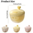 thumbnail image 3 of Salad Extra Large 5.5 Capacity | Bowl With Ergonomic Push Button Mechanism Non Slip Base & Drain Basket Perfect For Washing Lettuce & Vegetables, 3 of 9