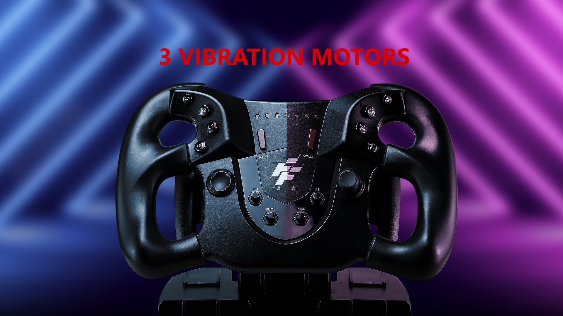 Volant de course Flashfire Monza avec levier vitesses en H et pédales pour PC, PS3, PS4, XBOX 360, ONE, Series X/S Nintendo Switch, Noir.