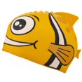 thumbnail image 2 of Brybelly SSWI-202 Bonnet de Bain Poisson pour Enfants, Jaune, 2 of 7