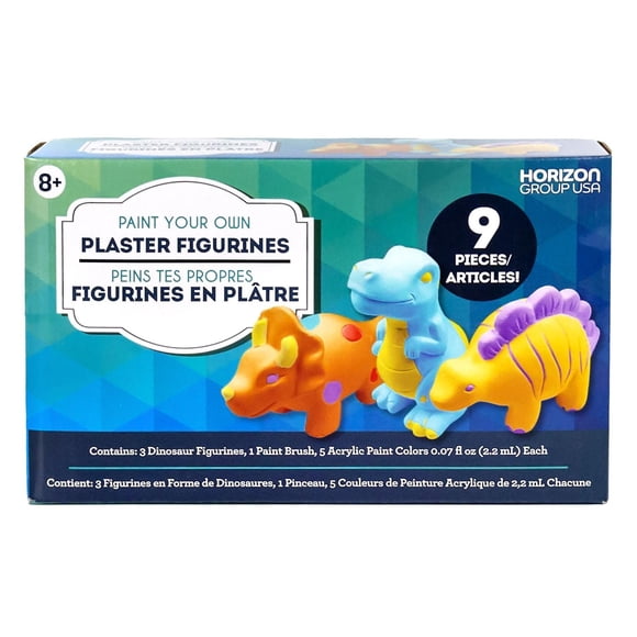 Paint Your Own Plaster Dinosaur Figurines, Horizon Group USA
