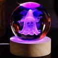 thumbnail image 4 of WHEANG Halloween Lighted In ，Halloween Carved With Luminous Glass Children's Small Night Light Ornament, 4 of 5