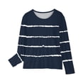 thumbnail image 4 of AherBiu T-Shirts à Manches Longues pour Tout-Petites Filles, Col Ras du Cou Décontracté, Rayés, T-Shirts pour Enfants Confortables d'Automne, Hauts pour Enfants, 4 of 6