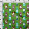 thumbnail image 3 of oneOone Tissu Tabby en Soie Vert Matériau de Robe Rétro Imprimé Tissu au Mètre 42 Pouces de Large, 3 of 5