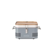 Everdure CUBE Portable Charcoal Grill, Tabletop BBQ, Perfect Tailgate, Beach, Patio, or Camping Grill, Lightweight & Compact Small Grill with Preparation Board & Food Storage Tray, Stone