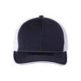 thumbnail image 3 of Richardson Pulse Sportmesh with R-Flex Cap, S-M, Navy-White Split, 3 of 3