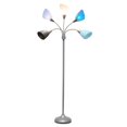 thumbnail image 3 of Simple Designs Lampadaire à col de cygne réglable à 5 lumières, 3 of 9