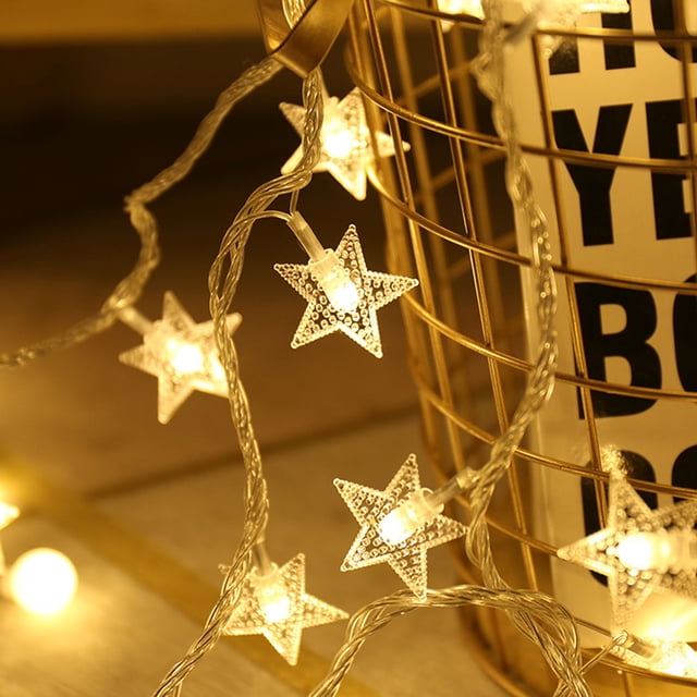 Yeacher Star Battery Box String Light Room Decoration Christmas Holiday Party Light Outdoor Camping Decorative