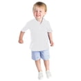 thumbnail image 3 of Sunnyoo Tween Boys Shirt Solid Short Sleeve Button-Up Polo Shirts, 3 of 3