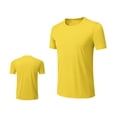 thumbnail image 1 of cfhntfmh T-Shirts Athlétiques pour Hommes Extensibles à Col Rond T-Shirt de Course et d'Entraînement Confortable Léger à Manches Courtes Hauts de Gym, 1 of 7