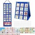 thumbnail image 1 of SURJDE 2 in 1 Visual Schedule Chore Chart for Kids with 107 Cards, 1 of 7