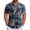 A Multicolor, variant on Men's Casual Floral Hawaiian Short Sleeve Lapel Blouse Shirt