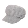 thumbnail image 2 of Tuque Chaude d'Hiver Tricotée Unie Teinte Colorée Charme Lettre Tuque Tricotée Personnalisée pour Femmes Bérets Tuque pour Femmes Gris, 2 of 7
