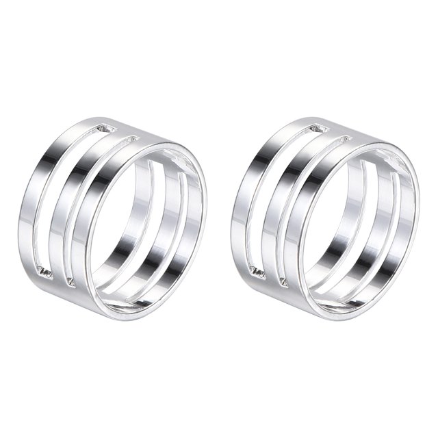 Uxcell 2Pcs Jump Ring Opening Tool Brass Circle Open and Close Tools for DIY Making Supplies Repair Silver