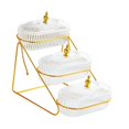 thumbnail image 4 of Lipstore Fruit Bowl Stylish Multifunctional Fruit Tray for Parties Wedding Decoration 3 Layer, 4 of 8