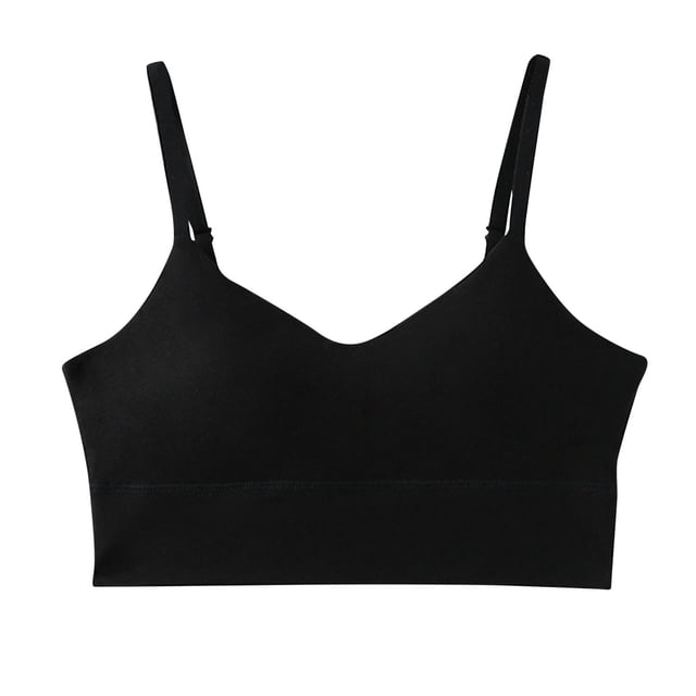 AherBiu Bralettes for Women, a seamless, wireless bra in black with high support and side-smoothing panels. Designed for comfort with adjustable straps and stretch fabric, suitable for daily wear, travel, or outdoor activities across all seasons.