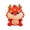 Rouge, variante sur Milaget Poupée en Peluche Dragon Chinoise Dragon Confortable Animal en Peluche pour Sofa Lit Bar Or 43cm