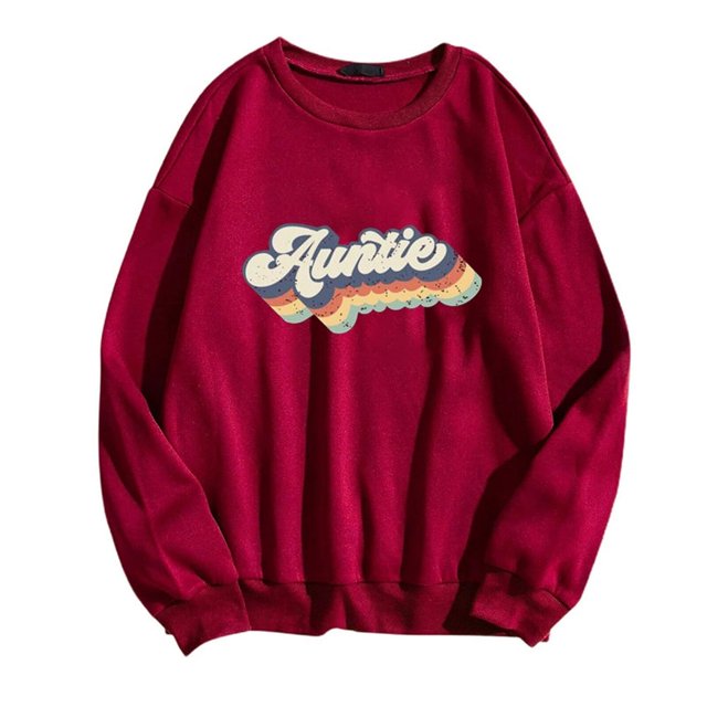 MesaSe Womens Casual Manches Longues Graphiques Tee-Shirts Sweat-Shirts à Col Rond Pulls pour Femmes