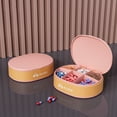 thumbnail image 2 of Sentmoon Cute Pill Organizer Weekly Pill Organizer Pill Boxes MoistureProof Mini Weekly Organizer Box 6 Grids Portable for Travel with Removable Individual Containers, 2 of 8
