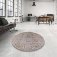 thumbnail image 4 of Ahgly Company Tapis d'Intérieur Lavable en Machine Carré Industriel Moderne Argent Rose, 4 Pieds Carré, 4 of 7