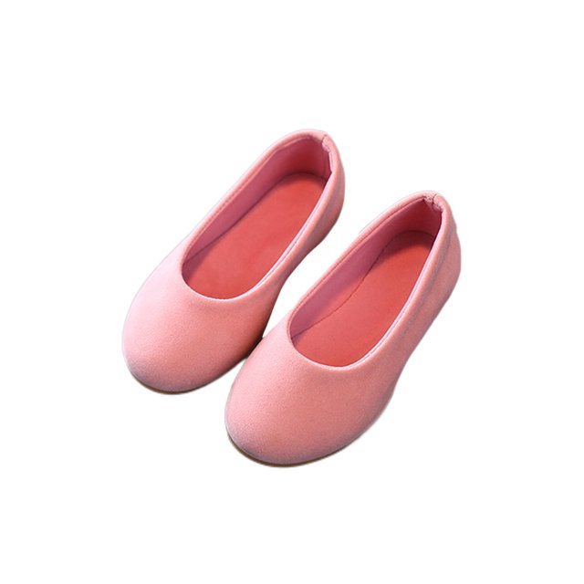 MAWCLOS Mocassins pour Enfants Bout Rond Ballerines à Enfiler Chaussures Habillées Décontractées Bas Profil Chaussures de Mariage Rose 6C