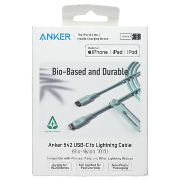 Anker Câble Lightning 542 USB-C vers 8 Broches (Bio-Nylon 10 Pi) - Vert